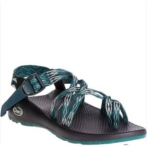Women's‎ Chaco ZX/2 Classic Sandals  Angular Teal Black  Strappy Outdoor W9 Gorp